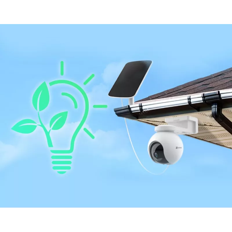 Painel solar de carregamento EZVIZ silício monocristalino