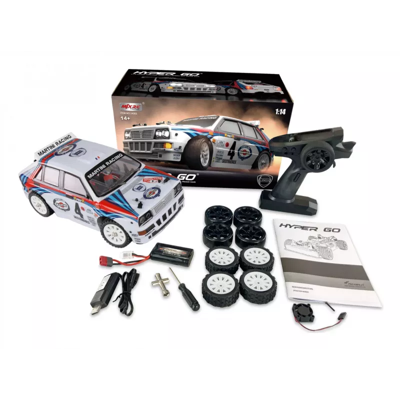 Carro radiocomandado Amewi Hyper Go Lancia Delta HF Integrale 4WD modelo rali drift (MPN 21109)