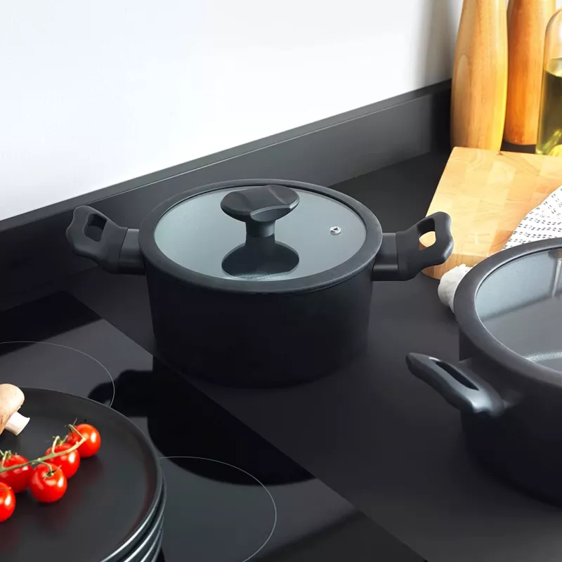 Panela Russell Hobbs RH01863EU7 20 cm Crystaltech panela em aço inoxidável com tampa de vidro