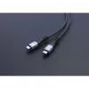 Cabo USB-C para USB-C Fast Manhattan (240 W), 1 m, carregamento de portátil 240 W + dados e vídeo de alta velocidade, compatível com todos os portáteis (requer fonte de alimentação USB-C 240 W adicional), transferência ultrarrápida a 40 Gbit/s, preto, 3 anos de garantia