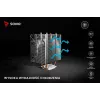 Dissipador SAVIO SAVGCOFROSTX2 120 mm preto, 2 heatpipes, 800–1800 RPM, 4‑Pin