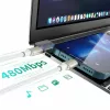 4smarts cabo USB-C para PremiumCord 60W conjunto de 3 0,5m+1,5m+3m branco - prateado, branco - conjunto de 3 (540621)