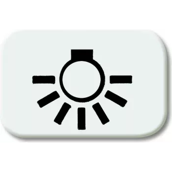 BJ - Reflex SI - Símbolo de tecla luz *branco alpino* (2525LI-214)