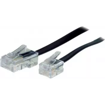 S/CONN 10m RJ11 - RJ45 cabo preto transparente TC 70260