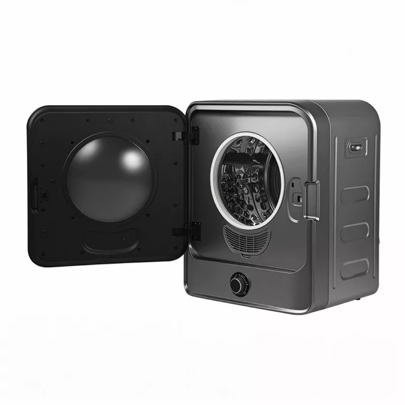 Máquina de secar roupa GreenBlue GB415, secador doméstico compacto, capacidade de 3 kg, 830 W, tambor 260×460 mm, cinzento