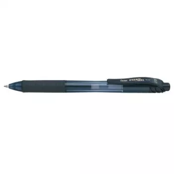 Pentel Energel X - Caneta de gel retrátil - Preto - Preto - Transparente - Plástico - Borracha - Borracha - Ambidestro