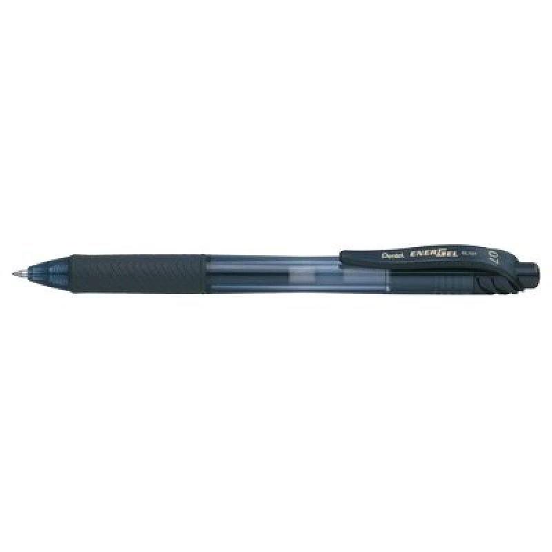Pentel Energel X - Caneta de gel retrátil - Preto - Preto - Transparente - Plástico - Borracha - Borracha - Ambidestro