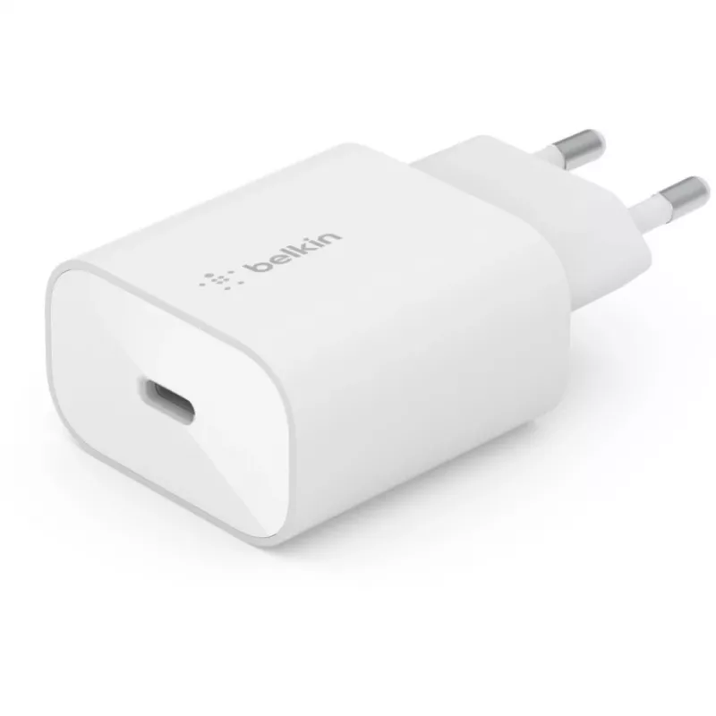 Carregador rápido de CA Belkin WCA004vfWH para smartphone e tablet, branco, interior