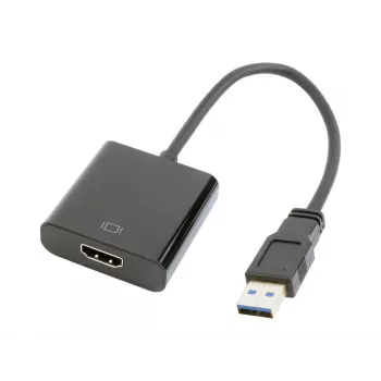 Adaptador gráfico USB GEMBIRD A-USB3-HDMI-02, saída HDMI, até 1920x1080, preto, 36 g