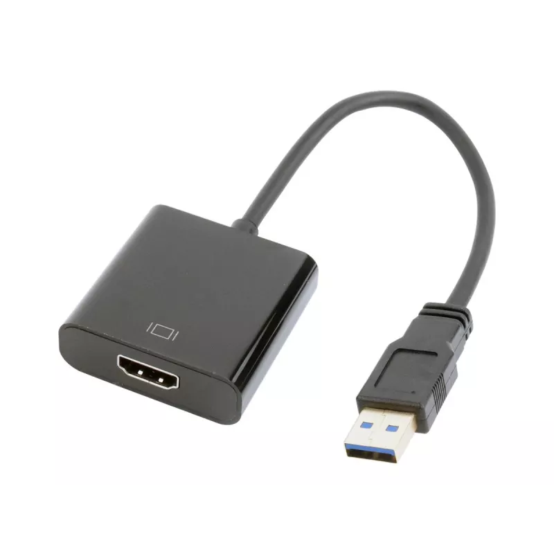 Adaptador gráfico USB GEMBIRD A-USB3-HDMI-02, saída HDMI, até 1920x1080, preto, 36 g