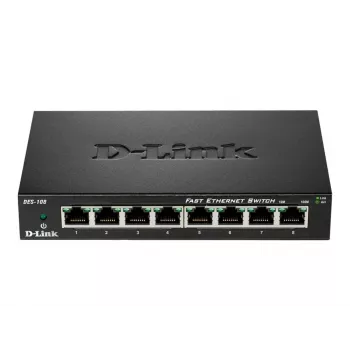 D-Link DES-108 preto