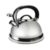 Chaleira Maestro MR-1332, aço inoxidável, capacidade 2,8 L, apito rebatível, pega preta fria
