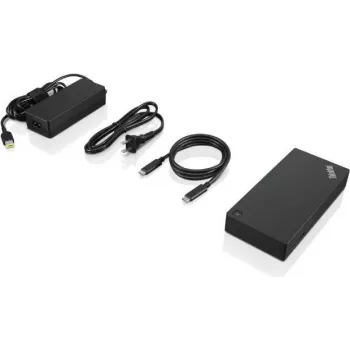 Dock/replicador de portas para portátil Lenovo 03X7609 com fios USB 3.2 Gen 2 (3.1 Gen 2) Type-A preto