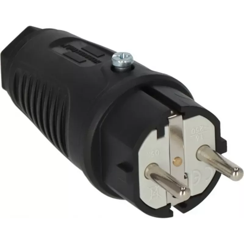 Ficha elétrica tipo E/F Brennenstuhl 1082040020 preto 230V 16A