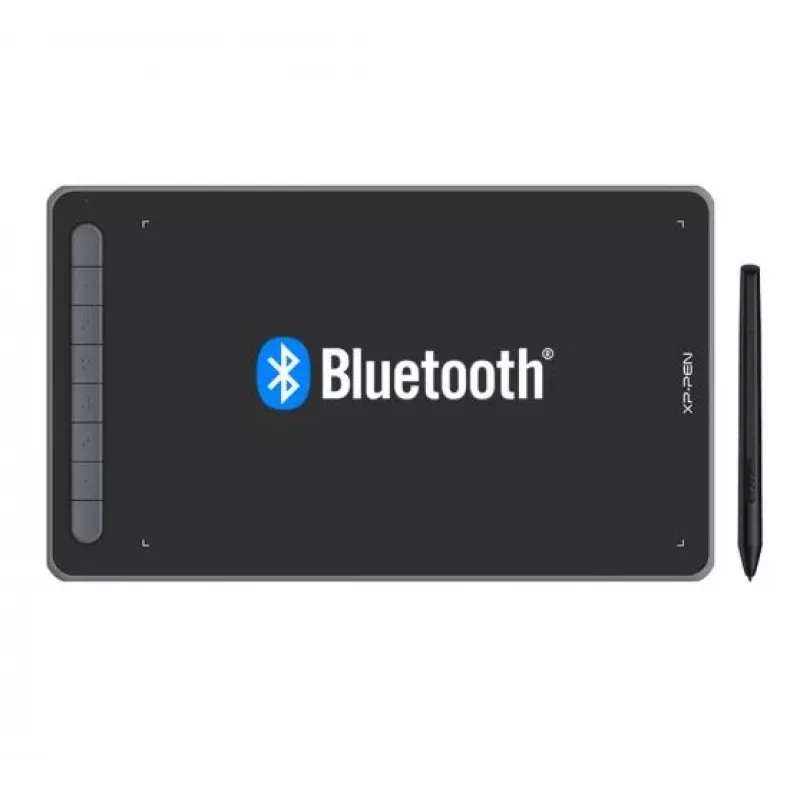 Mesa digitalizadora XP-Pen Deco LW com área ativa de 254 x 152,4 mm, resolução 5080 lpi, com fios e sem fios, bateria integrada