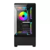 Caixa de computador Darkflash C365 (preta) com 5 ventoinhas incluídas