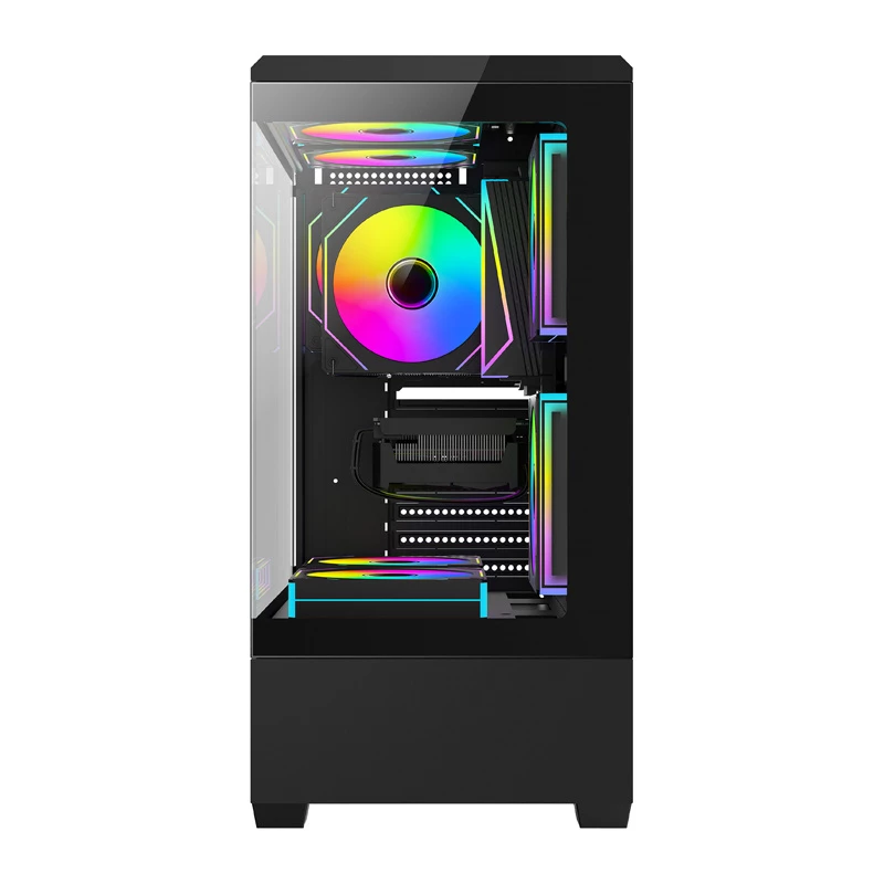 Caixa de computador Darkflash C365 (preta) com 5 ventoinhas incluídas