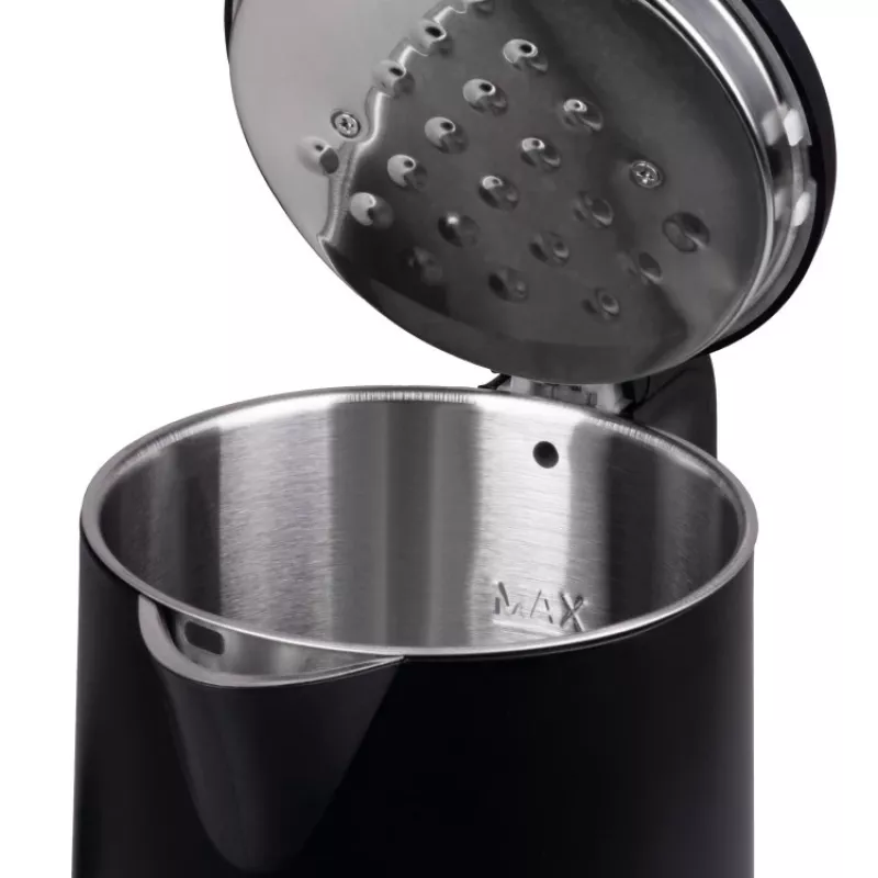 Chaleira elétrica IDEAL 1,7 l, caixa em aço, potência 1500 W, preto