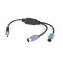 Adaptador 2xPS2->USB rato + teclado
