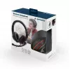 Headset gaming com fios GEMBIRD MHS-03-BKRD — binaural, circum-aural, 3,5 mm, cabo de 1,8 m, vermelho/preto