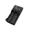 Carregador de pilhas XTAR VC2SL — USB 5V 1A, LCD, carrega 2 células, compatível com Li-Ion/NiMH/NiCd, tamanhos A/AA/AAA/AAAA/C/D/SC, preto