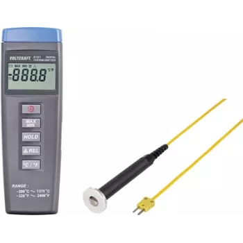 VOLTCRAFT K101 + TP 302 Termómetro -200 a +1370 °C sensor tipo K