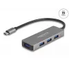 Hub USB DeLOCK 63173 Type-C 5000 Mbit/s preto