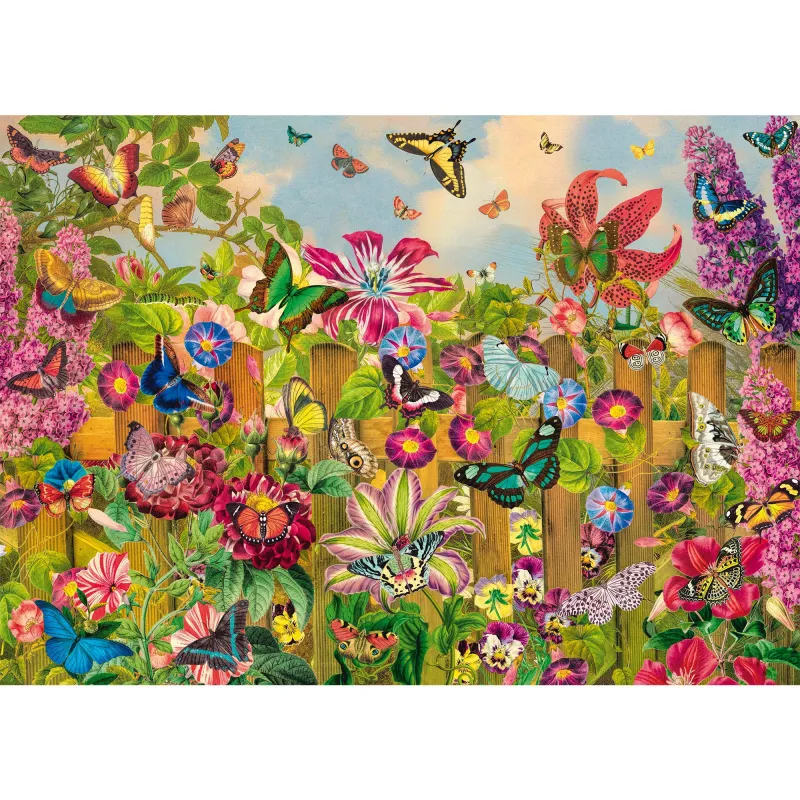 Puzzle Schmidt Spiele Beautiful Butterfly Garden — 2000 peças, modelo 59746