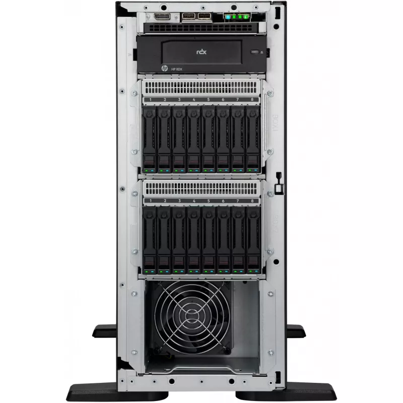 HPE ProLiant ML110 Gen11 P71647-425 servidor torre, Intel Xeon Bronze 3508U 2,1 GHz 8 núcleos, 32 GB de RAM DDR5, 2x HDD SATA de 2 TB, 4x baias LFF de 3,5" hot-swap, 2x fonte de alimentação de 1000 W