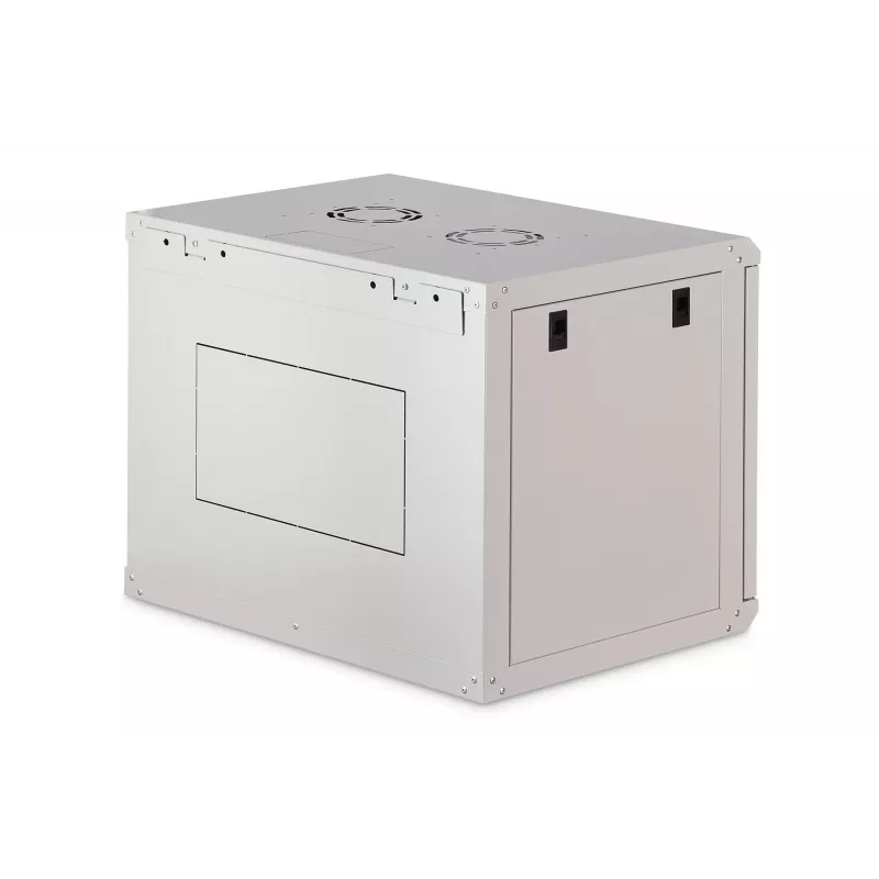 Armário de rack 9U para montagem na parede DIGITUS Dynamic-N DN-37104, 600 x 450 mm, IP20, fechadura com chave, desmontado
