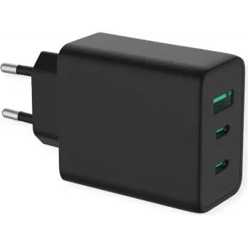 ROTRONIC-SECOMP Value - fonte de alimentação - tecnologia GaN - 65 Watt - 5 A - 3 portas de saída (USB, 2 x USB-C)