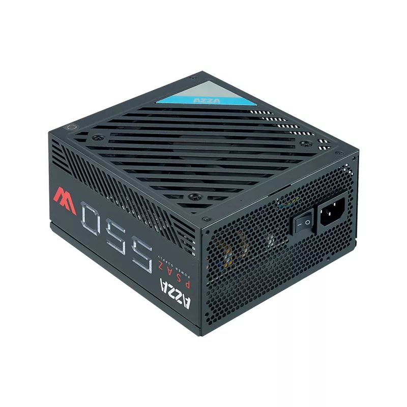 Fonte de alimentação AZZA PSAZ-550W ATX 550 W, 80 PLUS Bronze, ventoinha de 120 mm