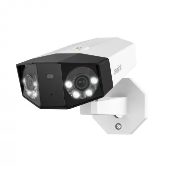 Câmara de vigilância IP Reolink DUO Series P750 exterior Bullet 16 MP 7680×2160 CMOS 1/2,7 polegadas 2,8 mm 180°×55° PoE IP67 luz integrada microfone altifalante