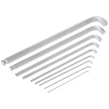 Conjunto de chaves Allen Wera 950/9 Hex-Plus 4, métrico, cromado