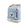 Torradeira Ariete 155 Design 2 fatias com cestos para sanduíches, 6 níveis de tostagem, 810 W, caixa em aço inoxidável, gaveta de migalhas removível, azul pastel