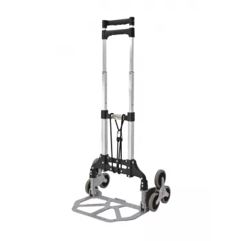 Carrinho de escadas para armazém AWTools 1009613 — carrinho de escadas dobrável, capacidade de carga 80 kg
