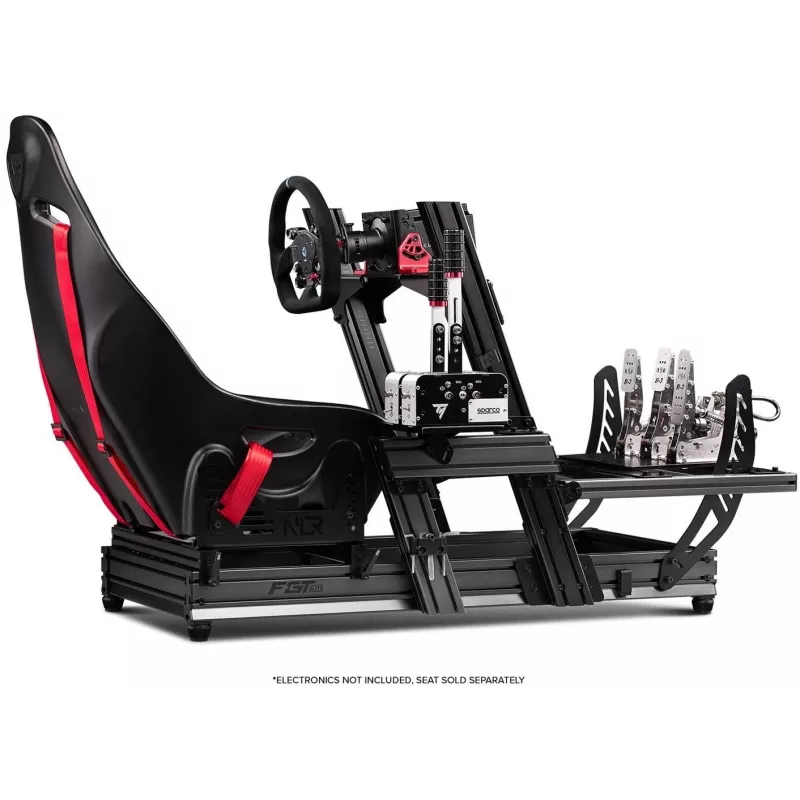 Next Level Racing – Cockpit de simulador em perfil de alumínio F-GT Elite Formula & GT – versão de montagem lateral e frontal (396039)
