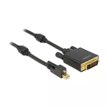 Adaptador de cabo de vídeo DeLOCK 83726 Mini DisplayPort para DVI 2 m preto