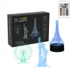 Lâmpada LED decorativa Manta SNL125RGB RGB 3D edifício