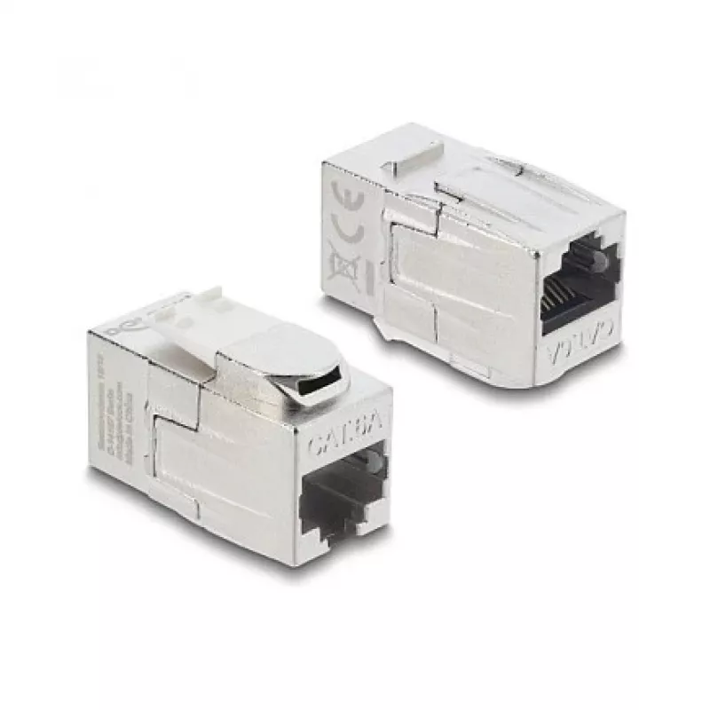 Acoplador Keystone DELOCK conector fêmea RJ45 para conector fêmea RJ45 — conector de rede inline (modelo 90796)