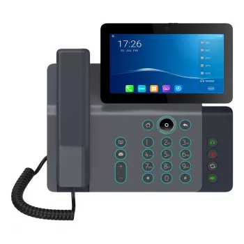 Telefone IP Fanvil V67 Preto 20 linhas LCD Wi-Fi