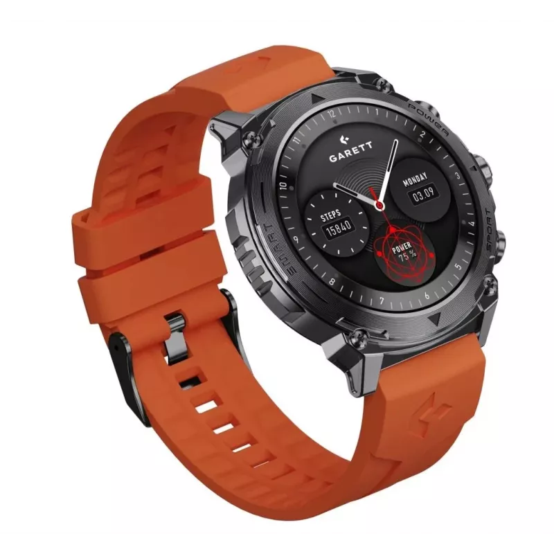 Smartwatch Garett Atom preto Steel