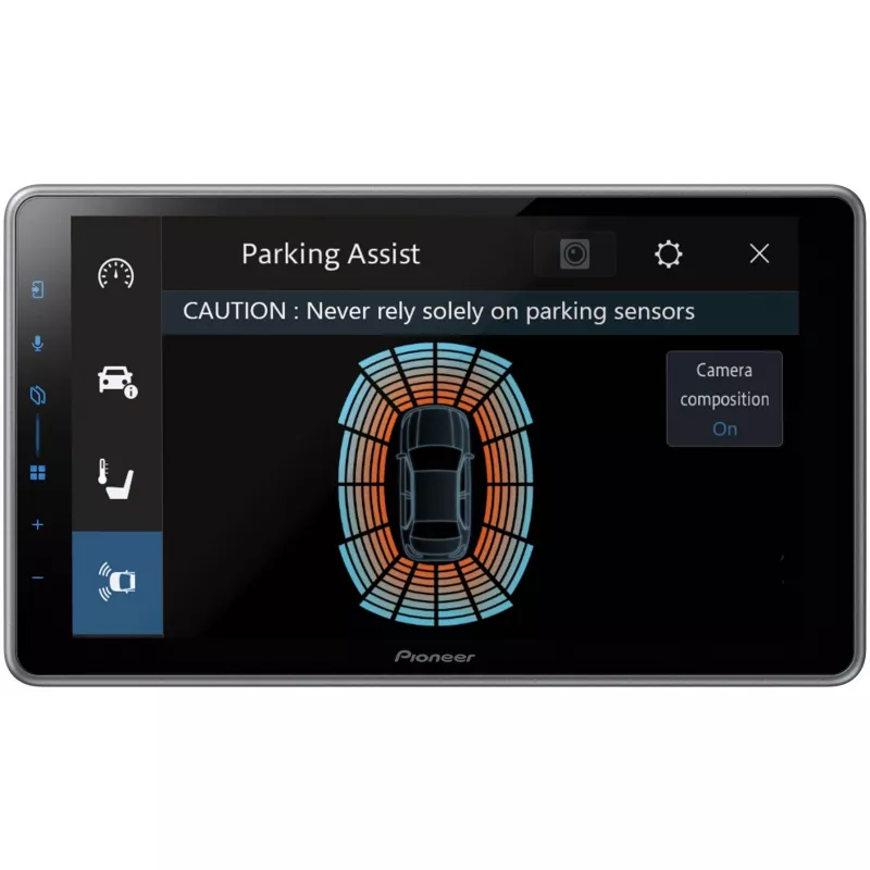 Recetor multimédia para automóvel Pioneer SPH-DA77DAB preto 2 DIN Wi-Fi Bluetooth