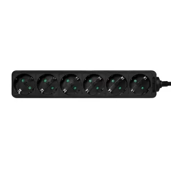Régua de tomadas LogiLink LPS238B 1,5 m 6 tomadas AC interior preto