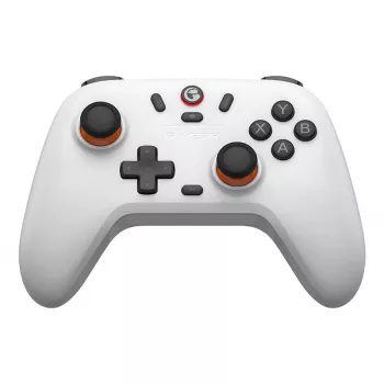 Comando gaming sem fios GameSir T4n Lite branco compatível com Bluetooth, sem fios, recarregável