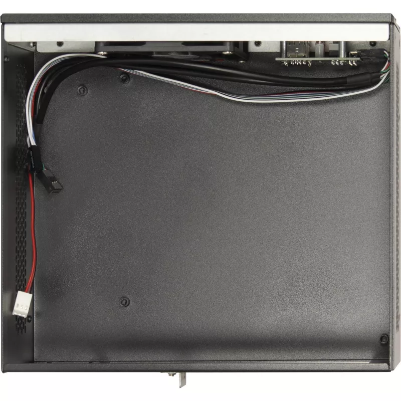 Caixa de PC INTER-TECH S21 preta/prateada, suporte ATX para 6 ventoinhas