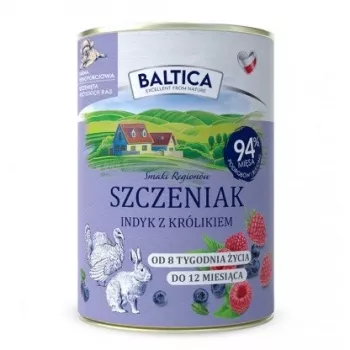 BALTICA Regional Flavours Cachorro Peru com Coelho - Comida húmida para cães - 400g