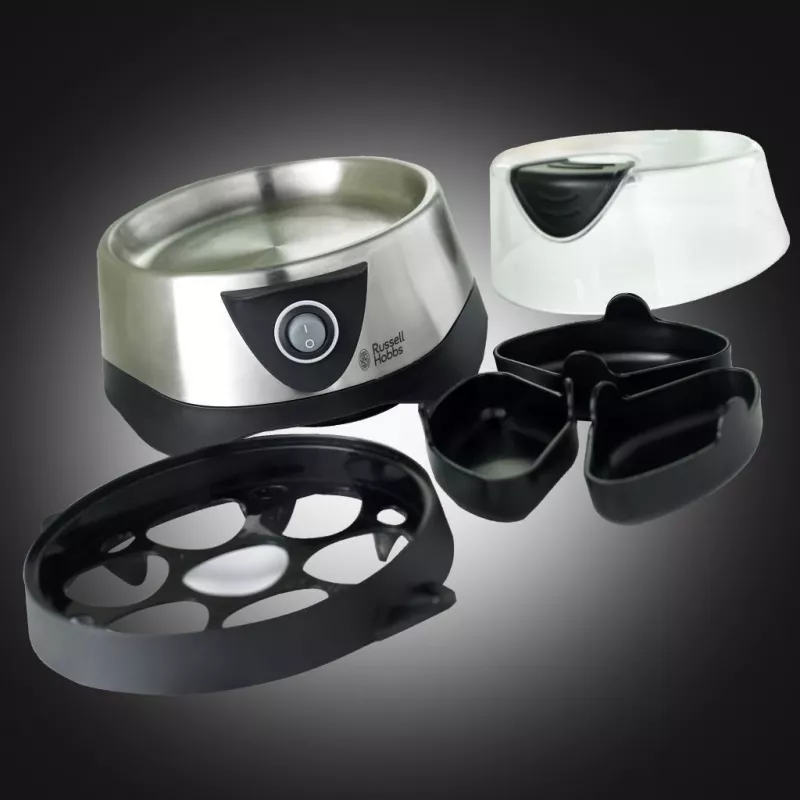 Russell Hobbs máquina de cozer ovos Cook At Home Stylo aço inoxidável 14048-56 1404856 (14048-56)