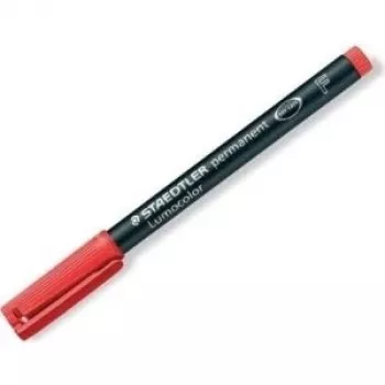 Marcador permanente Staedtler Lumocolor 318-2 vermelho ponta bullet 10 unid.