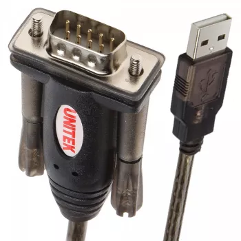 Cabo série UNITEK Y-105 Preto 1,5 m USB Type-A DB-9